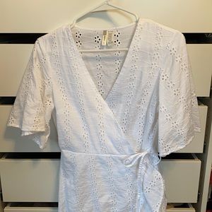WHITE WRAP DRESS FROM TJMAXX